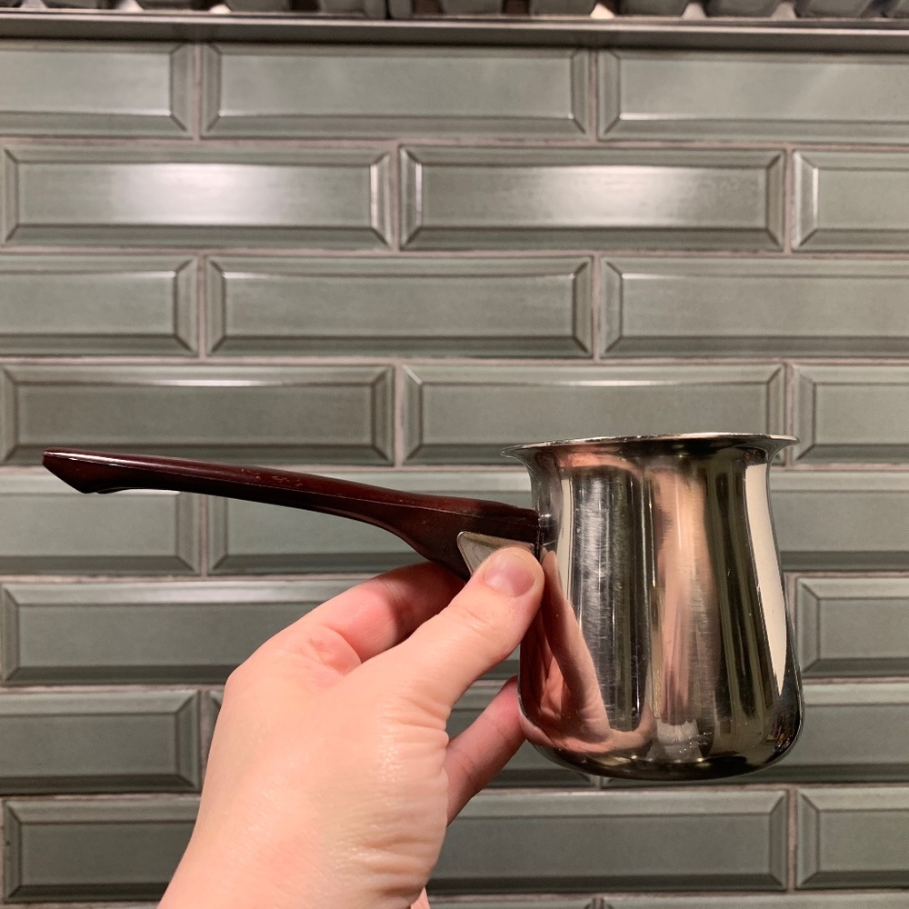 Vintage Greek Coffee Stainless Steel INoxform Midcentury Turkish Coffee  Pot